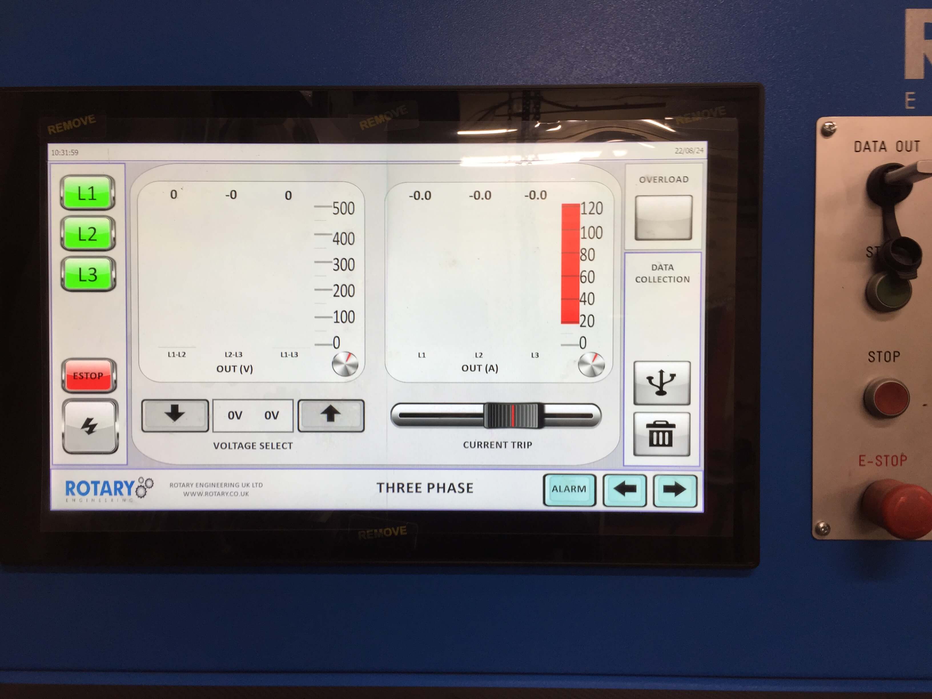 TC320 Data Screen